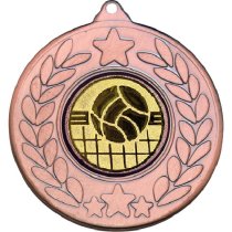 Volleyball Stars and Wreath Medal | Bronze | 50mm