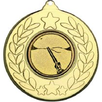 Clay Pigeon Stars and Wreath Medal | Gold | 50mm