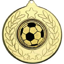Football Stars and Wreath Medal | Gold | 50mm