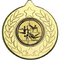 Gymnastics Stars and Wreath Medal | Gold | 50mm