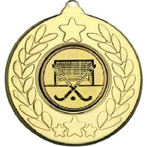 Hockey Stars and Wreath Medal | Gold | 50mm