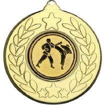 Karate Stars and Wreath Medal | Gold | 50mm