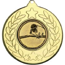 Pool Stars and Wreath Medal | Gold | 50mm