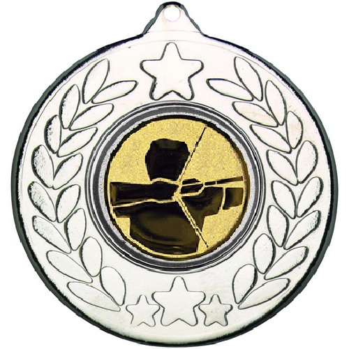 Archery Stars and Wreath Medal | Silver | 50mm