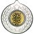Darts Stars and Wreath Medal | Silver | 50mm - M18S.DARTS