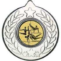 Gymnastics Stars and Wreath Medal | Silver | 50mm