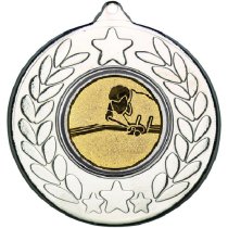 Pool Stars and Wreath Medal | Silver | 50mm