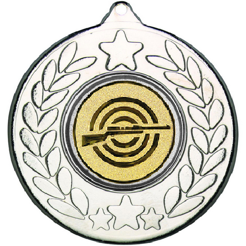 Shooting Stars and Wreath Medal | Silver | 50mm