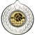 Volleyball Stars and Wreath Medal | Silver | 50mm - M18S.VOLLEYBALL