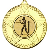 Boxing Striped Star Medal | Gold | 50mm