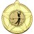 Golf Striped Star Medal | Gold | 50mm - M26G.GOLF