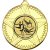 Gymnastics Striped Star Medal | Gold | 50mm - M26G.GYMNASTICS