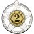 2nd Place Striped Star Medal | Silver | 50mm - M26S.2ND