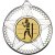 Boxing Striped Star Medal | Silver | 50mm - M26S.BOXING