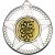 Darts Striped Star Medal | Silver | 50mm - M26S.DARTS