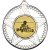 Go Kart Striped Star Medal | Silver | 50mm - M26S.GOKART