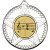 Music Striped Star Medal | Silver | 50mm - M26S.MUSIC