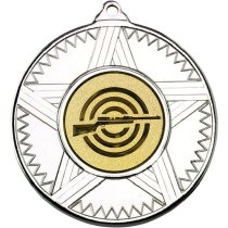 Shooting Striped Star Medal | Silver | 50mm