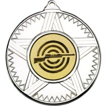 Shooting Striped Star Medal | Silver | 50mm