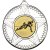 Rugby Striped Star Medal | Silver | 50mm - M26S.RUGBY