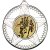 Running Striped Star Medal | Silver | 50mm - M26S.RUNNING