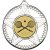 Squash Striped Star Medal | Silver | 50mm - M26S.SQUASH