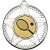Tennis Striped Star Medal | Silver | 50mm - M26S.TENNIS