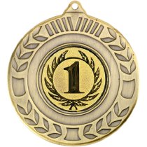1st Place Wreath Medal | Antique Gold | 50mm