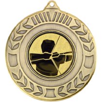 Archery Wreath Medal | Antique Gold | 50mm
