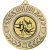 Gymnastics Wreath Medal | Antique Gold | 50mm - M35AG.GYMNASTICS
