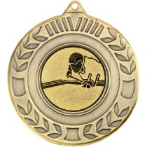 Pool Wreath Medal | Antique Gold | 50mm