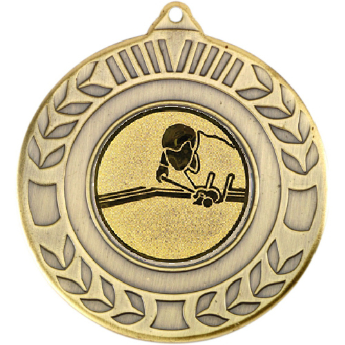 Pool Wreath Medal | Antique Gold | 50mm