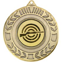 Shooting Wreath Medal | Antique Gold | 50mm