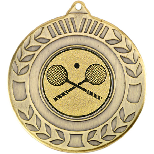 Squash Wreath Medal | Antique Gold | 50mm