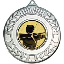 Archery Wreath Medal | Antique Silver | 50mm
