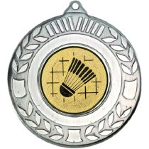 Badminton Wreath Medal | Antique Silver | 50mm