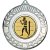 Boxing Wreath Medal | Antique Silver | 50mm - M35AS.BOXING