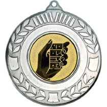 Dominos Wreath Medal | Antique Silver | 50mm