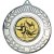 Gymnastics Wreath Medal | Antique Silver | 50mm - M35AS.GYMNASTICS