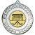 Hockey Wreath Medal | Antique Silver | 50mm - M35AS.HOCKEY