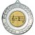 Music Wreath Medal | Antique Silver | 50mm - M35AS.MUSIC