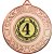4th Place Wreath Medal | Bronze | 50mm - M35BZ.4TH