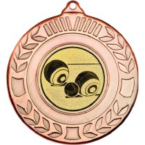 Lawn Bowls Wreath Medal | Bronze | 50mm