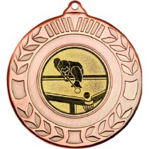 Snooker Wreath Medal | Bronze | 50mm