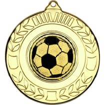 Football Wreath Medal | Gold | 50mm