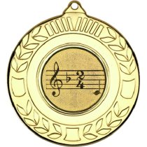 Music Wreath Medal | Gold | 50mm