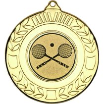 Squash Wreath Medal | Gold | 50mm