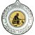 Fishing Wreath Medal | Silver | 50mm - M35S.FISHING