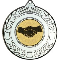 Handshake Wreath Medal | Silver | 50mm