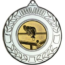 Snooker Wreath Medal | Silver | 50mm